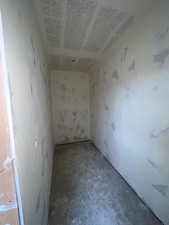 Downstairs walk-in closet