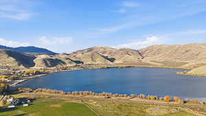 Water view featuring a mountainous background