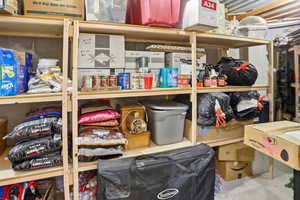 View of storage room