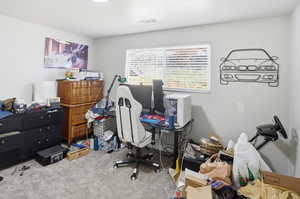 Bedroom used as office space