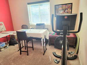 Office space with baseboards