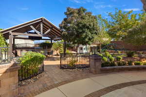 View of patio / terrace featuring exterior kitchen
