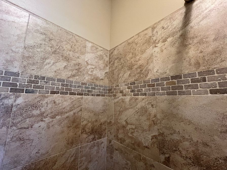 Close up of tile.