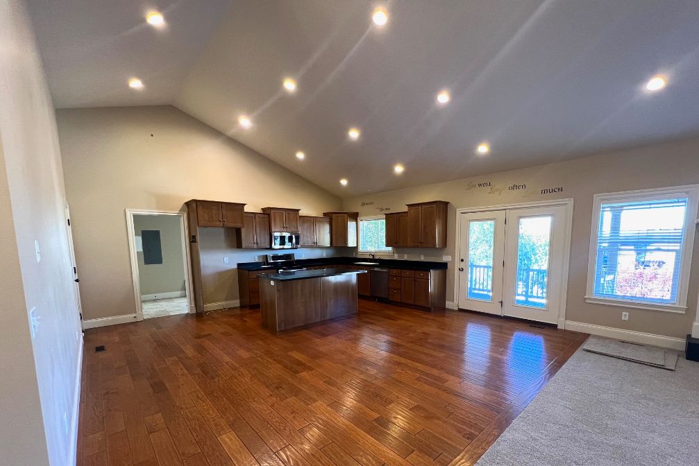 Open kitchen ready for YOUR furnishings.