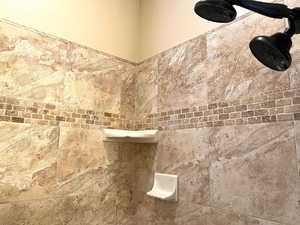 Custom ceramic tile shower.