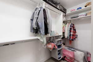 View of spacious closet