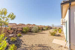 View of yard featuring a mountain view