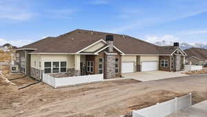 Landscaping to be installed in the spring.