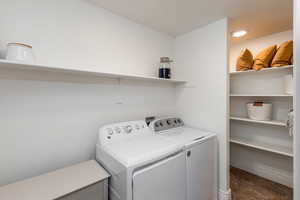Who doesn't love a TON of storage in their laundry room?!
