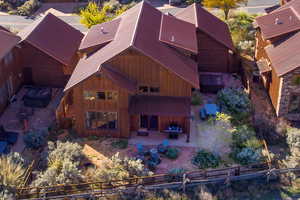 View from above of property