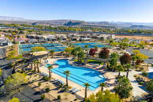 Aerial view of mountains