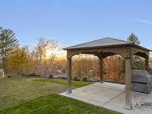 Watch the sunset from this great patio area