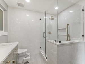 Custom walk-in shower