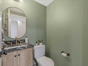 Half bath off kitchen