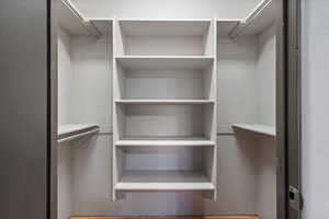 View of spacious closet