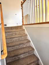 Staircase with carpet