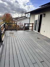 View of deck