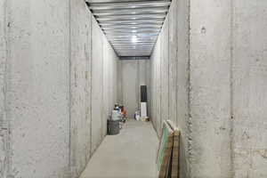 View of below grade area