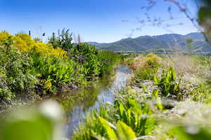 Water view featuring a mountainous background