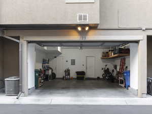 Garage with electric panel