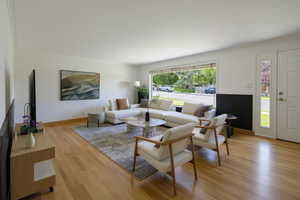 "Please note that this property has been virtually staged. Furnishings and decor are for illustrative purposes only