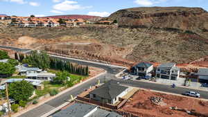 Mountain view featuring nearby suburban area