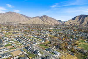 View of property location with nearby suburban area and a mountain backdrop
