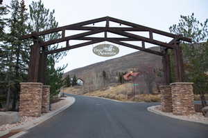 View of asphalt road featuring a mountain view