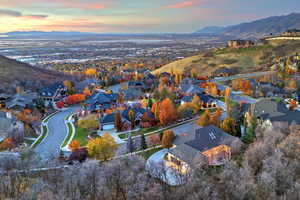 Aerial view of mountains