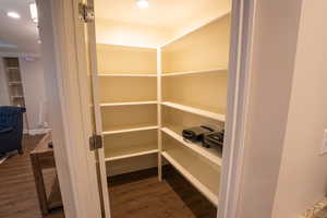 View of  large pantry