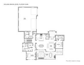 Main level floor plan