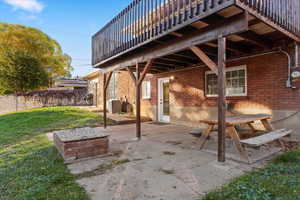 View of patio / terrace with a wooden deck