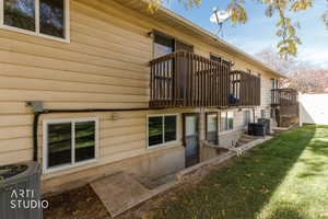 Rear view of property