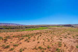 View of mountain background with rural landscape