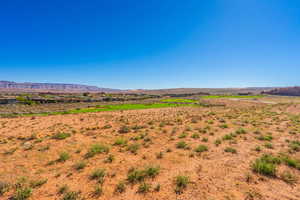 Mountain view with rural landscape and a desert landscape