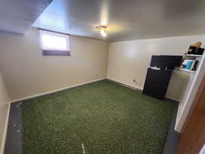 Below grade area with baseboards