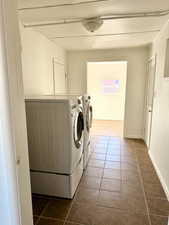 Laundry area with washer and dryer