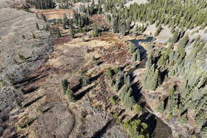Aerial overview of property's location