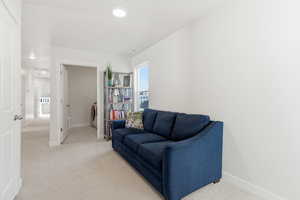 upstairs loft area adjacent to laundry