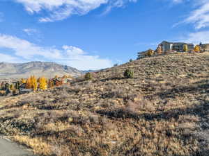 View of mountain background