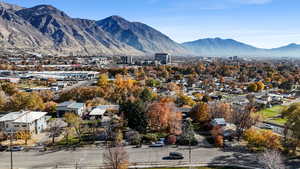 Mountain view with nearby suburban area