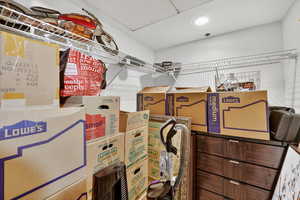 View of storage area