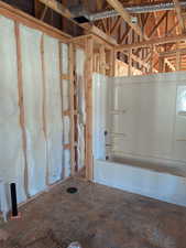 Full bath featuring shower / bath combination