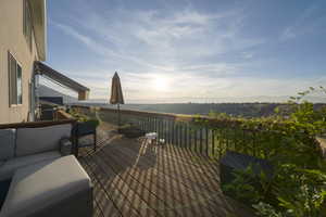 Deck featuring an outdoor hangout area