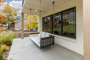 View of patio / terrace featuring an outdoor living space