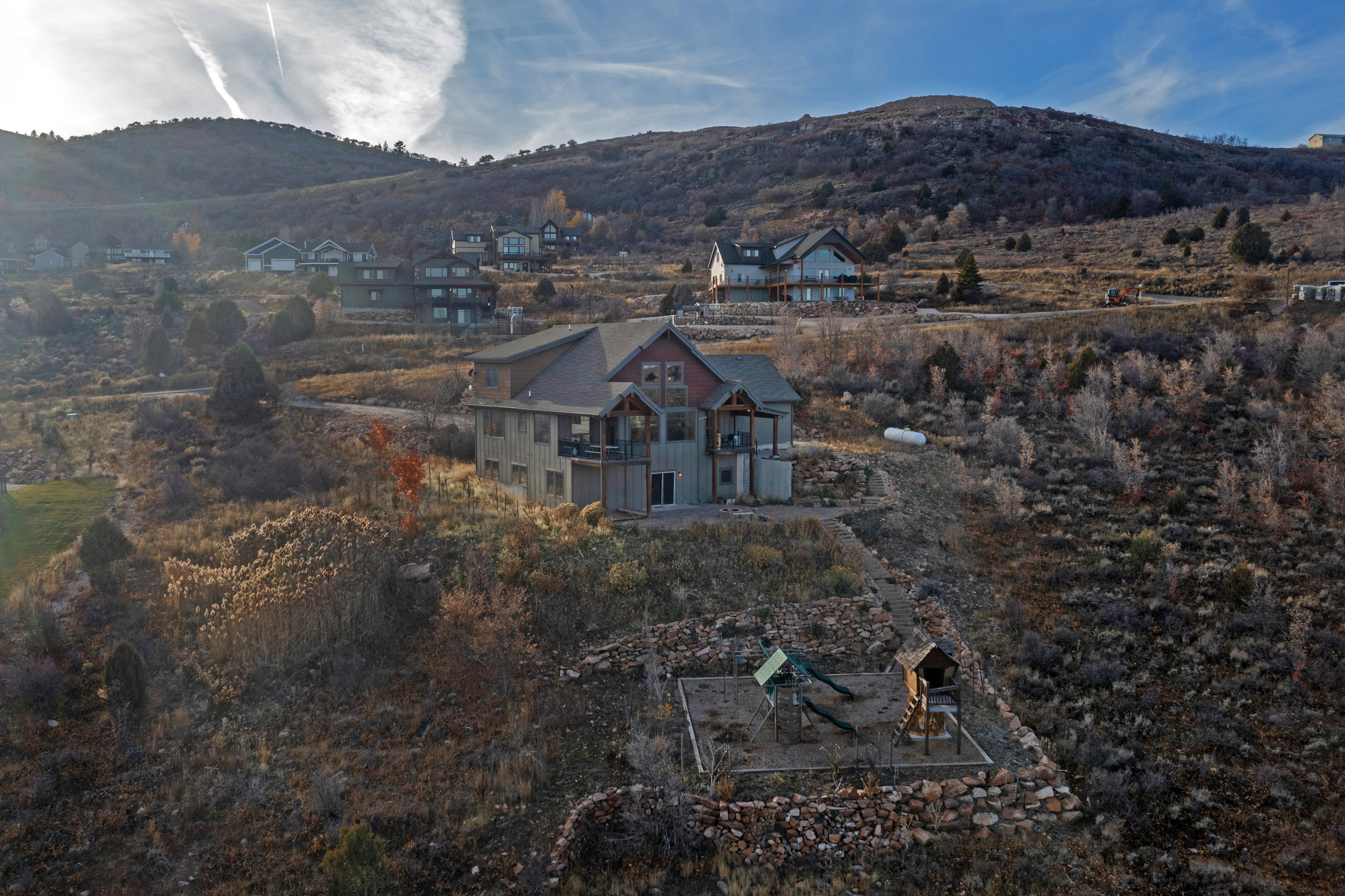 View of mountain backdrop