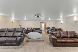 View of carpeted cinema