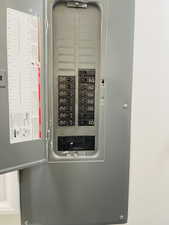 Utility room with electric panel