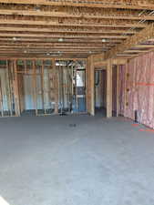 Unfinished below grade area with heating unit