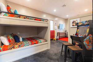 Bedroom featuring recessed lighting